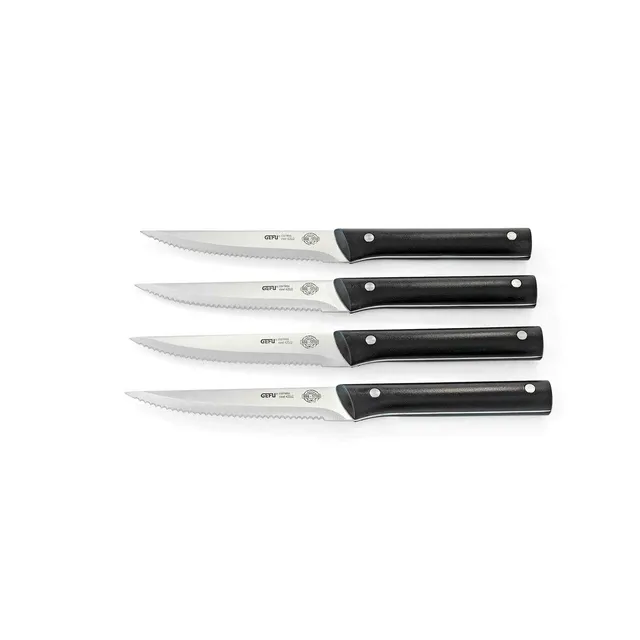 gefu-set-de-4-couteaux-steak-bbq-lame-dentel-e-acier-inoxydable-420j2-poign-e-er image 1