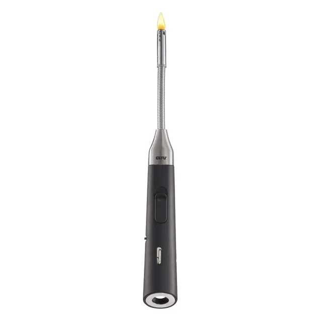 gefu-ge12990-drago-allume-gaz-tige-flexible-en-acier-inoxydable-noir-rechargeabl image 1