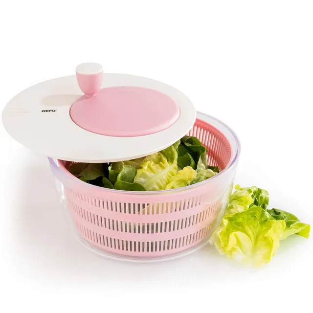 gefu-rotare-essoreuse-salade-manivelle-3-l-colour-edition-rose-lot-de-3-pi-ces image 1