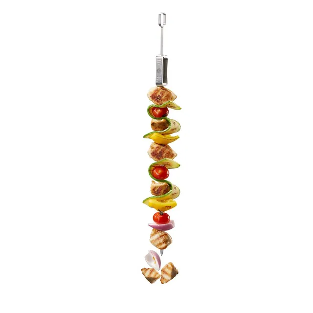 gefu-set-de-5-piques-brochettes-barbecue-en-acier-inoxydable-45-cm-avec-bague-co image 1