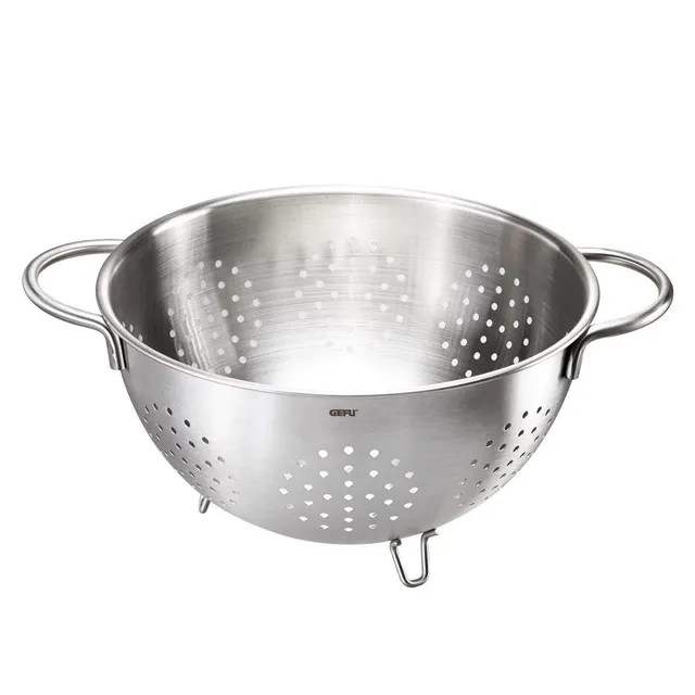 gefu-ge28130-colino-passoire-inox-24-cm-4-l-gouttage-parfait-avec-poign-es-ergon image 1