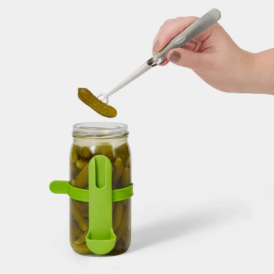 chef-n-fridge-fork-pro-squeeze-n-hold-condiment-fork-fourchette-pinces-2-en-1-po image 1
