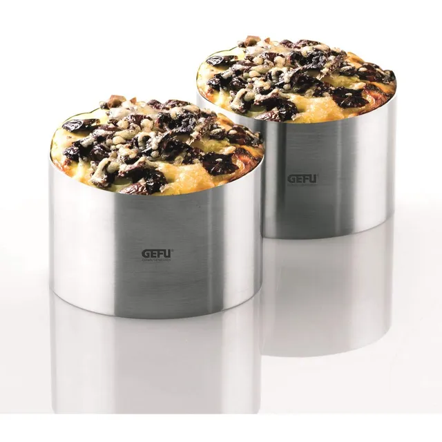gefu-forma-lot-de-2-anneaux-de-dressage-ronds-inox-pour-desserts-et-hors-d-uvre- image 1
