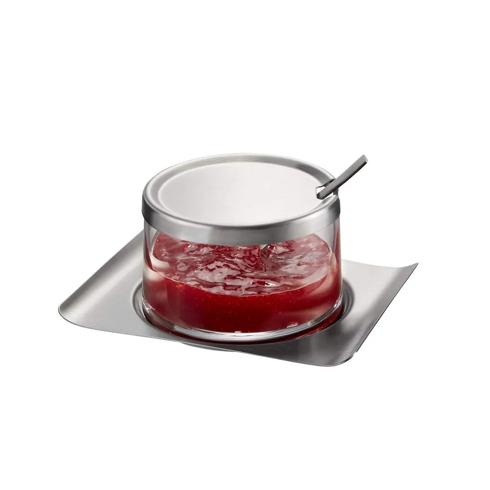 gefu-brunch-ge33650-pot-confiture-base-en-acier-inoxydable-et-ramequin-en-verre- image 1