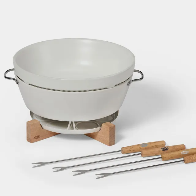 chef-n-sweet-spot-kit-fondue-au-chocolat-et-fromage-avec-chauffe-bougie-sans-fil image 1