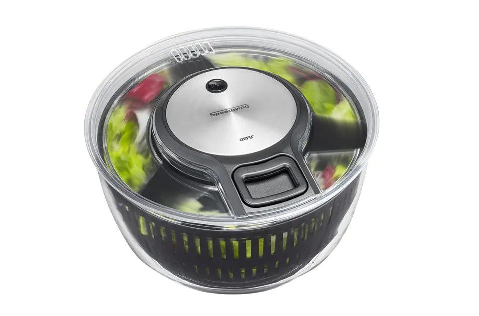 gefu-speedwing-28150-essoreuse-salade-cordon-avec-passoire-et-saladier-essorage- image 1
