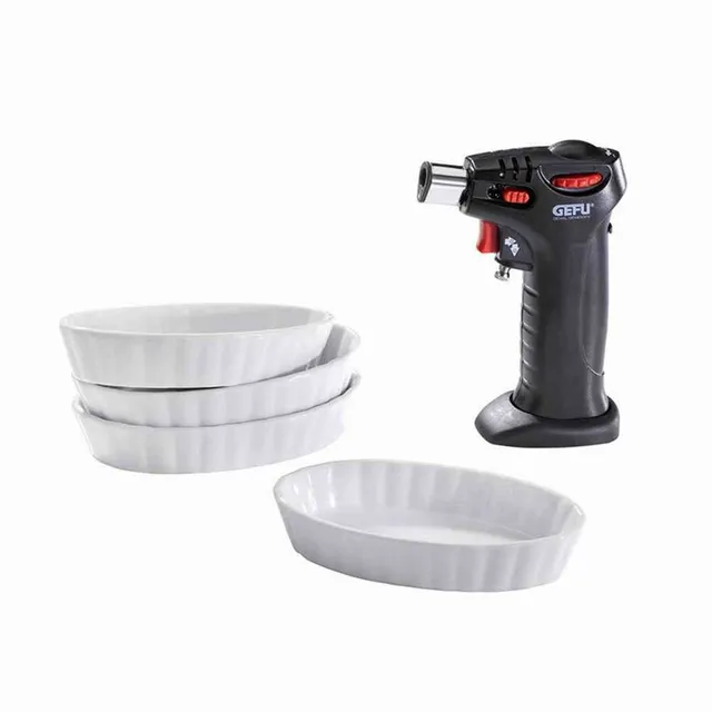gefu-35360-carmello-lot-de-5-chalumeau-de-cuisine-rechargeable-et-4-coupelles-cr image 1