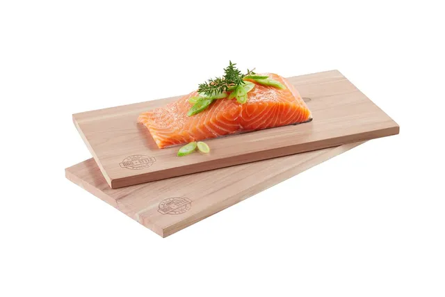 gefu-ge89289-planche-de-fumage-en-bois-de-c-dre-30-x-15-cm-lot-de-2-pour-barbecu image 1