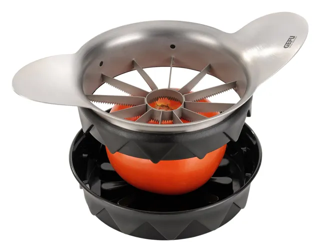 gefu-pomo-ge13590-coupe-tomates-en-acier-inoxydable-12-morceaux-lames-dent-es-16 image 1