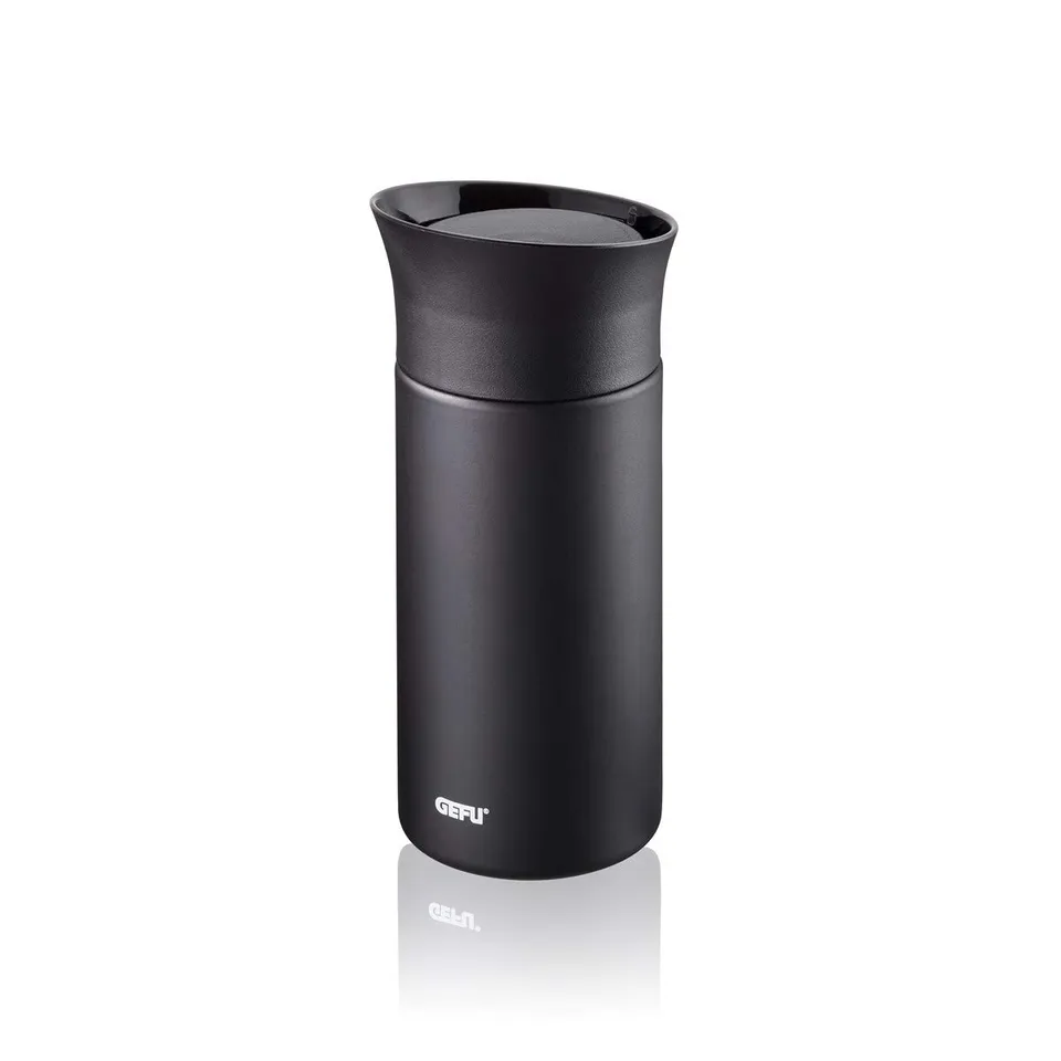 gefu-12378-matteo-gobelet-isotherme-inox-noir-300-ml-caf-et-th-chauds-4-h-double image 1