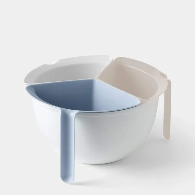 chef-n-3-in-1-prep-colander-passoire-de-pr-paration-3-en-1-avec-bol-de-trempage- image 1