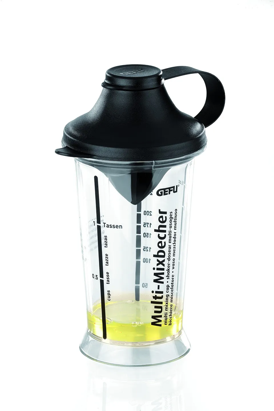 gefu-ge14470-shaker-doseur-multi-usages-plastique-blanc-300-ml-mesurer-mixer-et- image 1