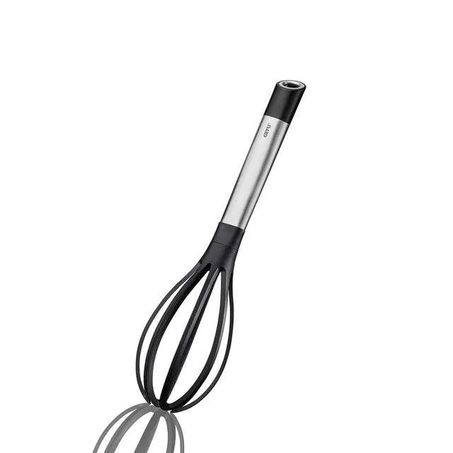 gefu-primeline-fouet-de-cuisine-en-nylon-avec-manche-acier-inoxydable-noir-argen image 1