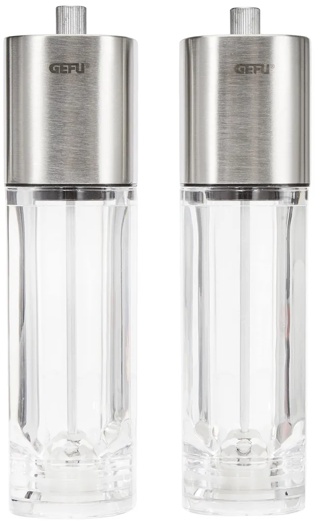 gefu-dueto-ge34620-set-de-moulins-poivre-et-sel-en-acier-inoxydable-blanc-20-6-c image 1