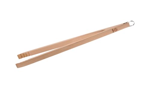 gefu-ge11810-natura-pince-barbecue-en-bois-48-cm-extr-mit-s-ondul-es image 3