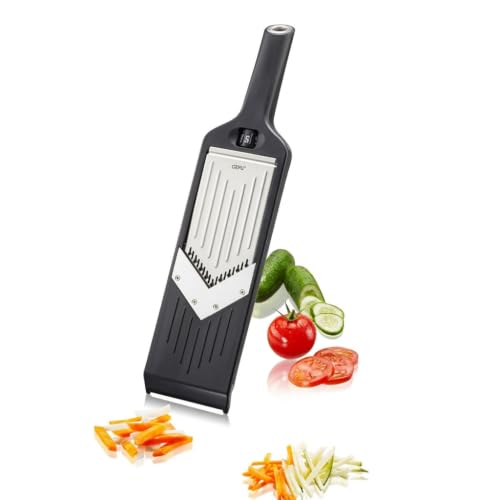 gefu-violi-2-0-50441-mandoline-julienne-en-v-argent-noir-avec-porte-reste image 8