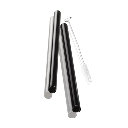 gefu-set-de-4-pailles-r-utilisables-en-verre-noir-18-cm image 8