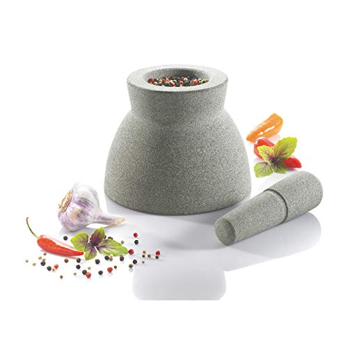 gefu-crunchy-mortier-et-pilon-r-versible-en-granit-17-cm-gris image 6