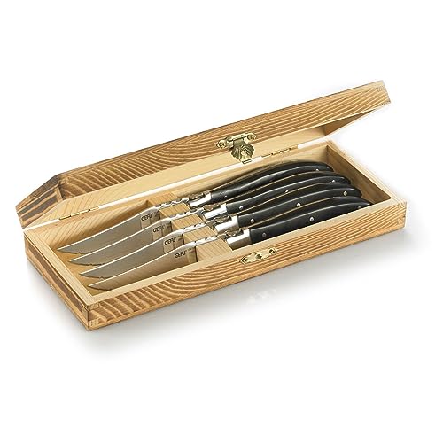 gefu-13940-set-de-4-couteaux-steak-basco-lame-dent-e-avec-coffret-en-bois-de-pin image 4
