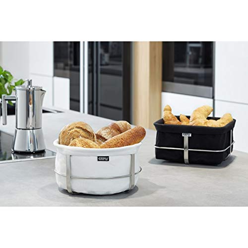 gefu-brunch-corbeille-pain-carr-e-noire-acier-inoxydable-avec-int-rieur-tissu-22 image 4