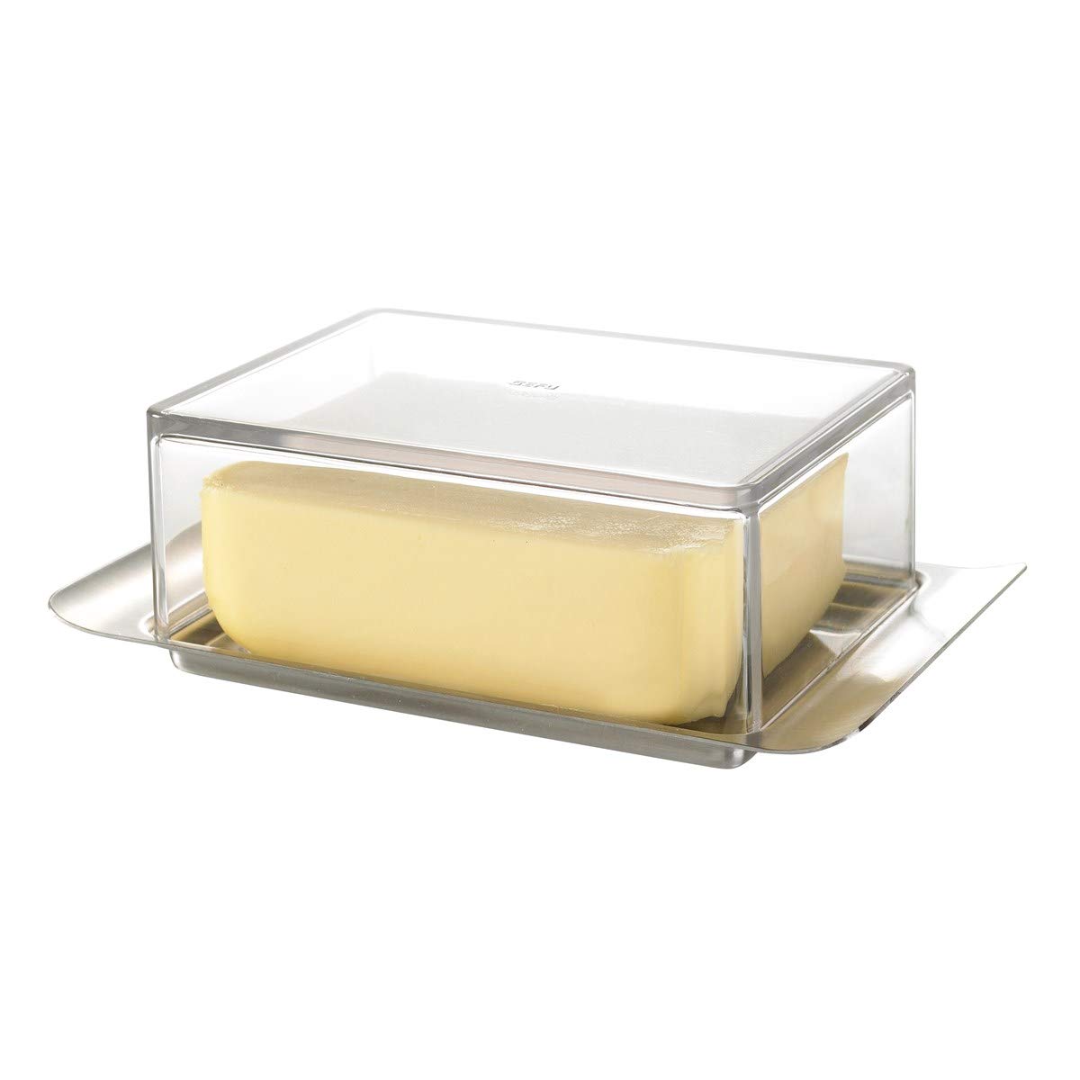 gefu-beurrier-brunch-125-g-cloche-transparente-et-plateau-inox-pour-porte-de-r-f image 4
