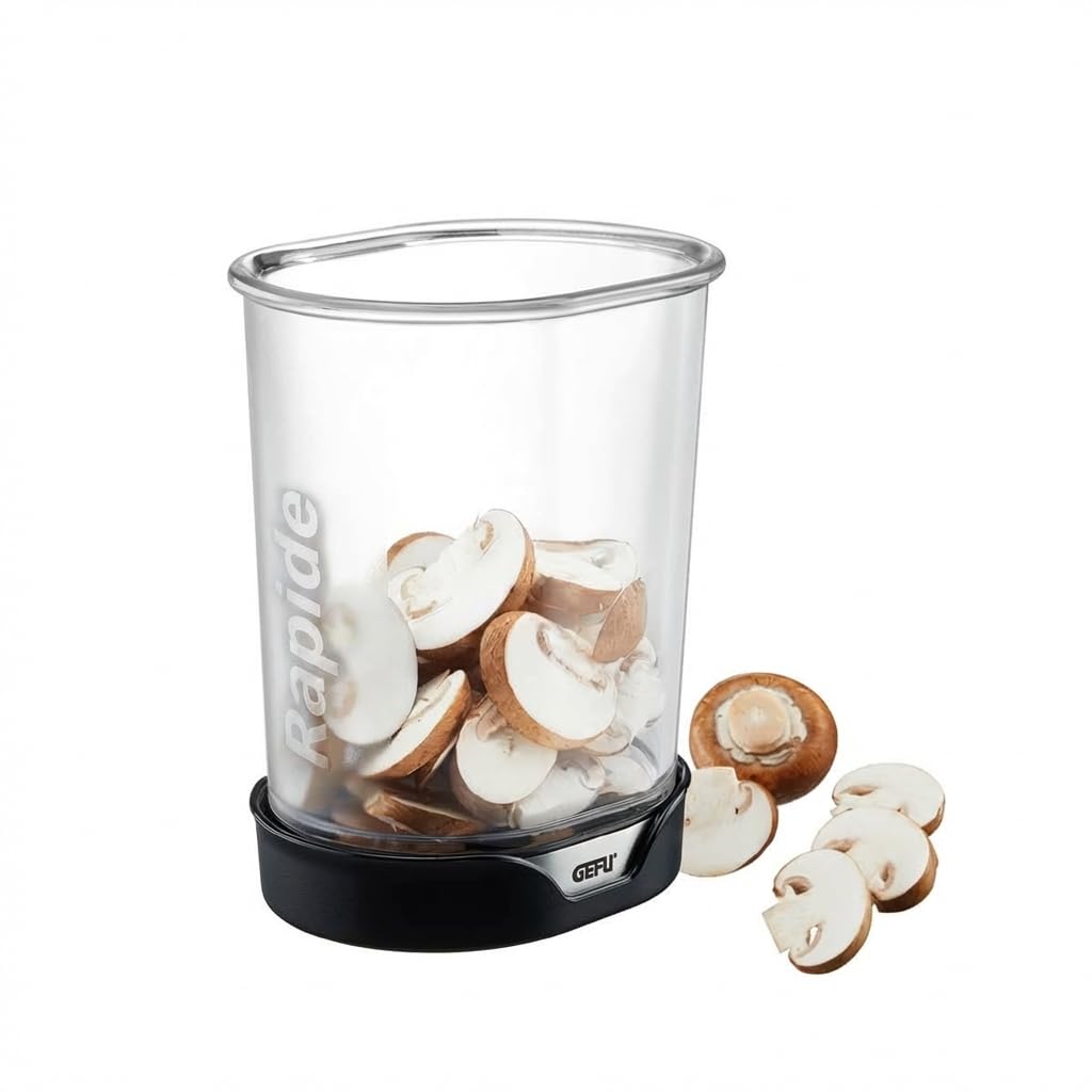 gefu-rapido-13422-coupe-rondelles-manuel-avec-bac-de-r-cup-ration-transparent image 2