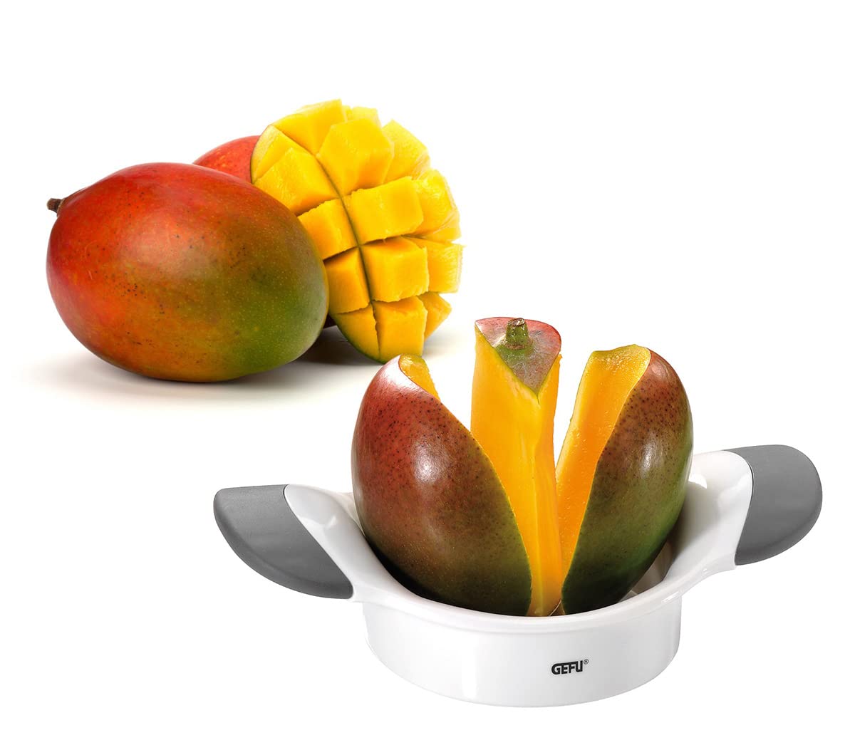gefu-parti-ge13580-coupe-mangue-d-noyauteur-lame-inox-et-poign-es-souples-blanc- image 2