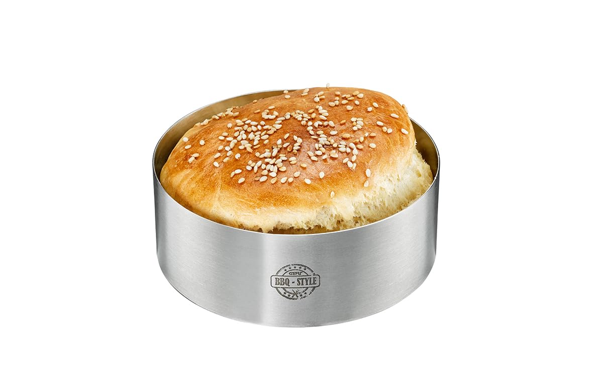 gefu-bbq89361-bague-burger-acier-inoxydable-argent-compatible-presse-hamburger-s image 1