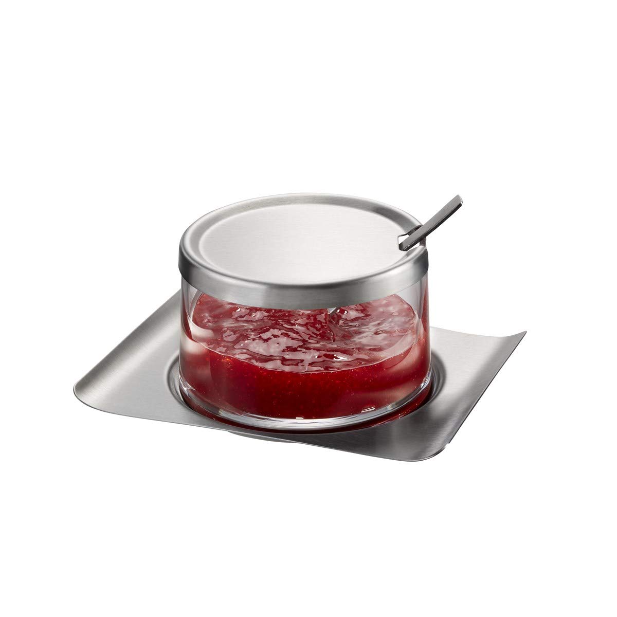 gefu-brunch-ge33650-pot-confiture-base-en-acier-inoxydable-et-ramequin-en-verre- image 1