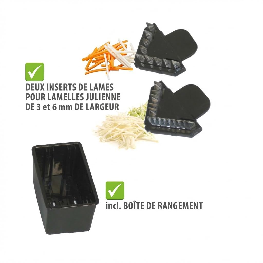 gefu-violi-2-0-50441-mandoline-julienne-en-v-argent-noir-avec-porte-reste image 7