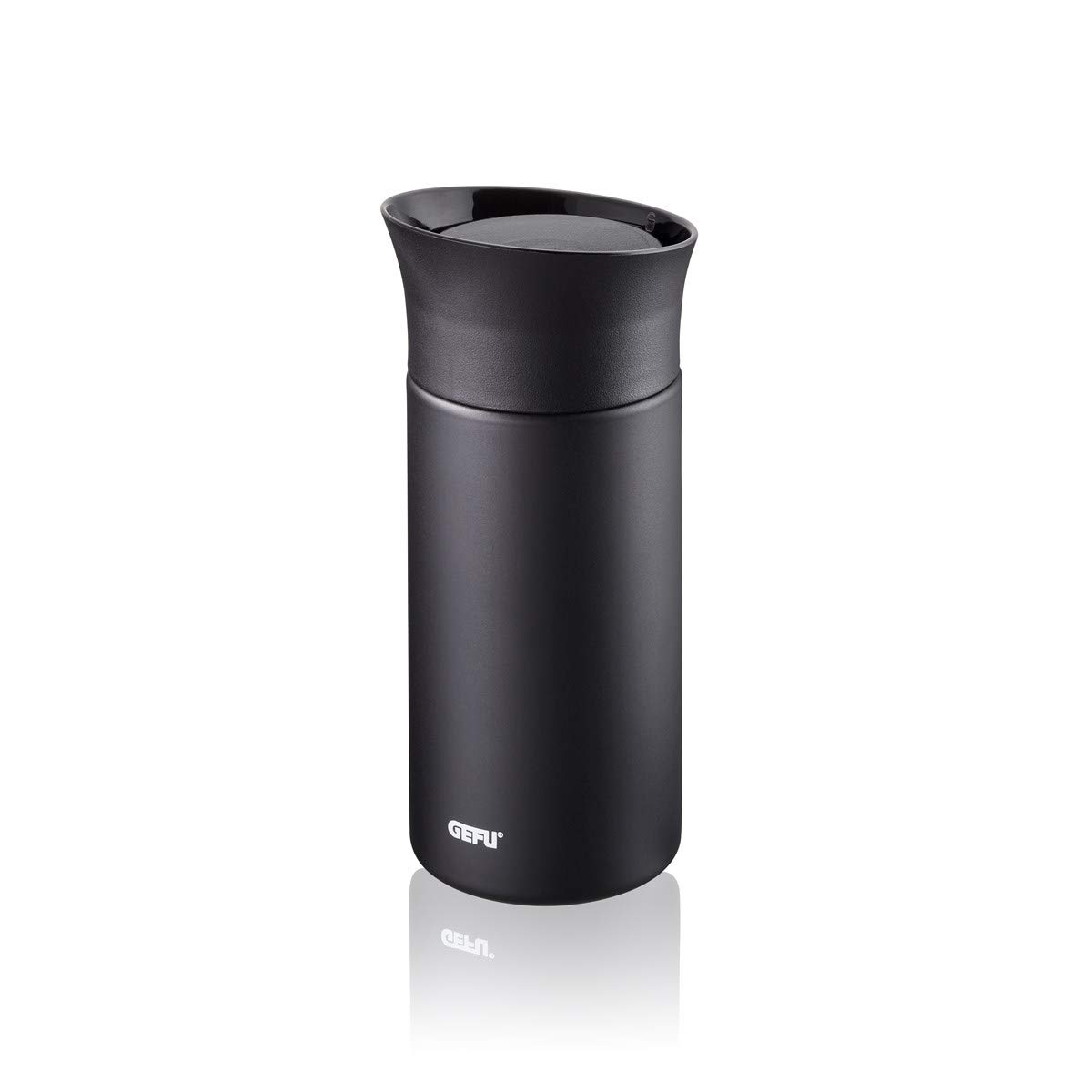 gefu-12378-matteo-gobelet-isotherme-inox-noir-300-ml-caf-et-th-chauds-4-h-double image 1