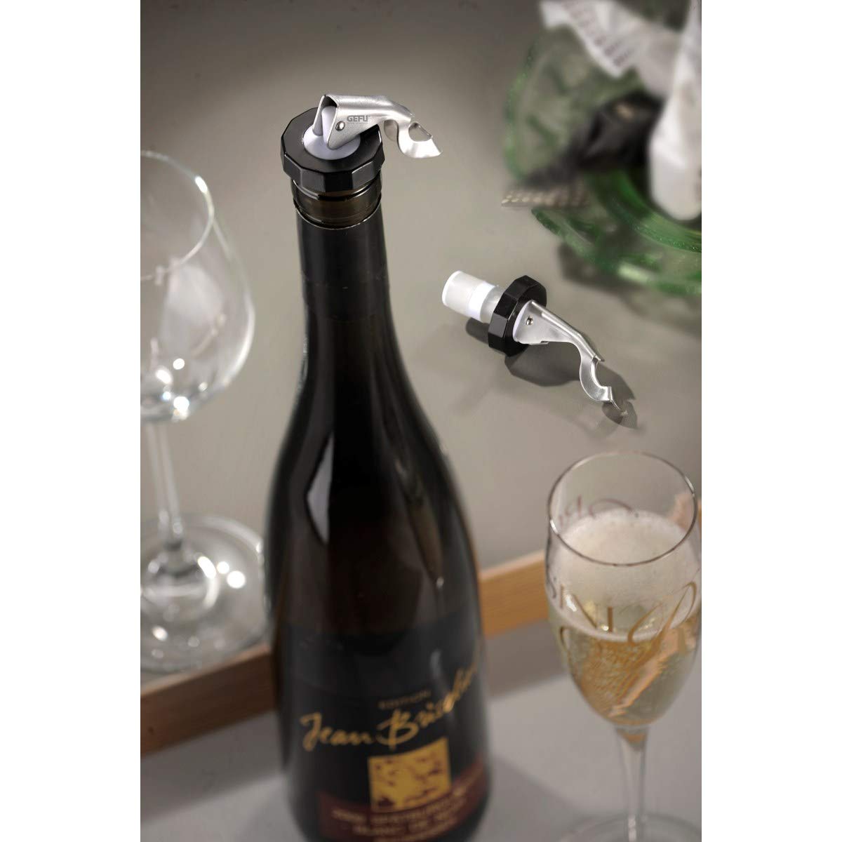 gefu-ge12700-bouchons-pour-bouteille-en-inox-set-de-2-avec-d-capsuleur-int-gr-16 image 2