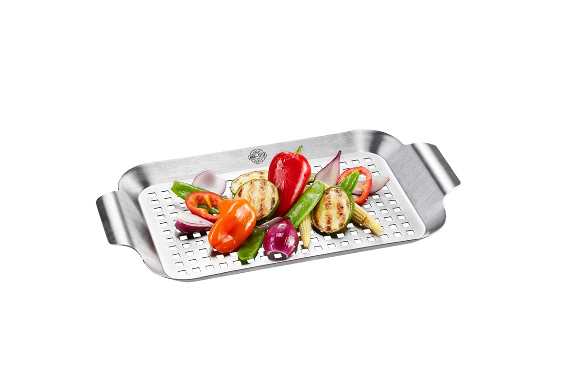 gefu-ge89258-plat-de-cuisson-l-gumes-pour-barbecue-en-acier-inoxydable-43-x-25-c image 2