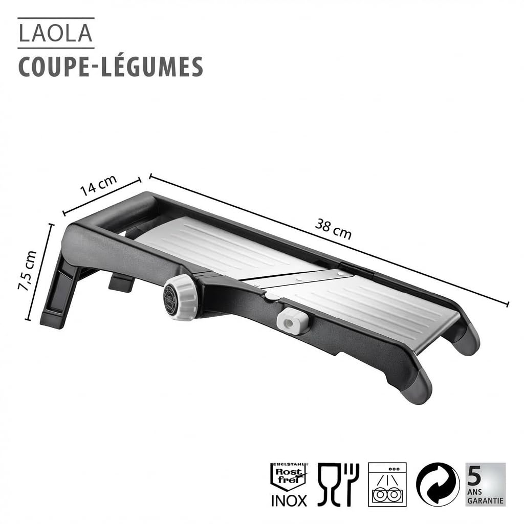 gefu-laola-mandoline-multifonction-coupe-l-gumes-r-glable-avec-coupe-s-curis-e-a image 2