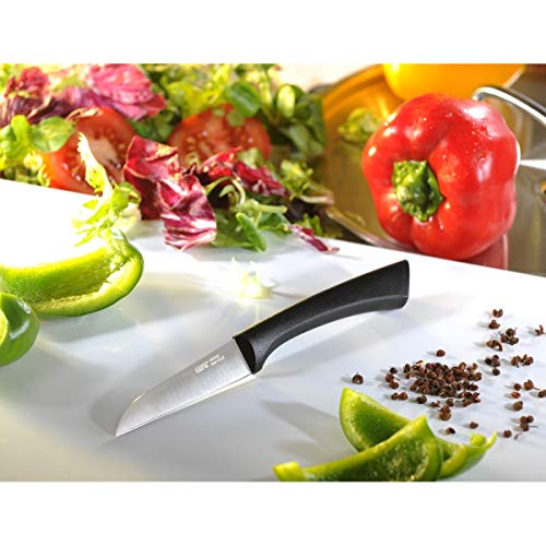gefu-ge13810-senso-couteau-l-gumes-lame-acier-8-5-cm-manche-ergonomique-noir image 4
