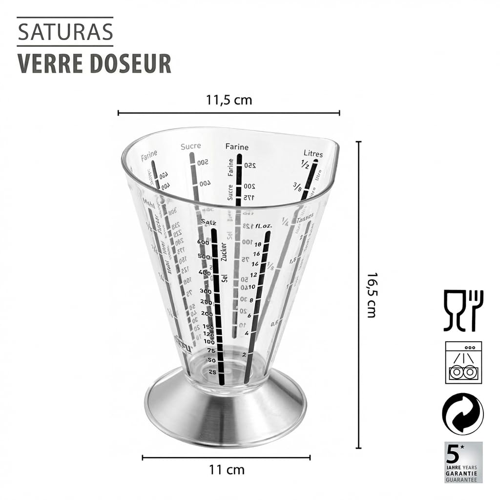 gefu-verre-measureur-500-ml-verre-gradu-multi-usages-inox-et-san-transparent-h-1 image 2