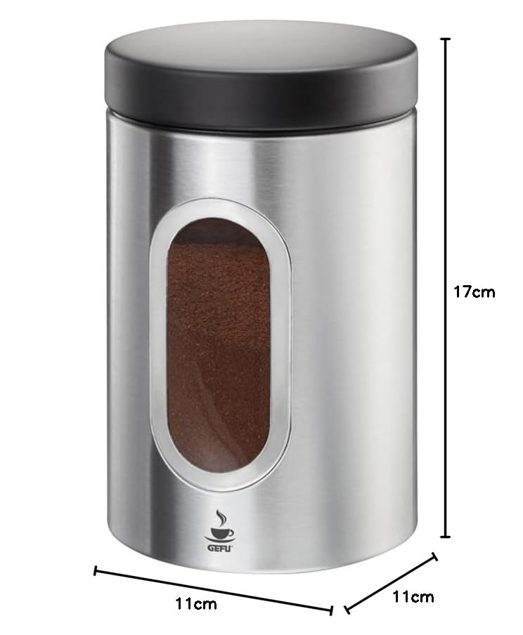 gefu-ge16340-piero-bo-te-caf-inox-500-g-avec-verre-de-contr-le-11-x-11-x-17-cm image 5