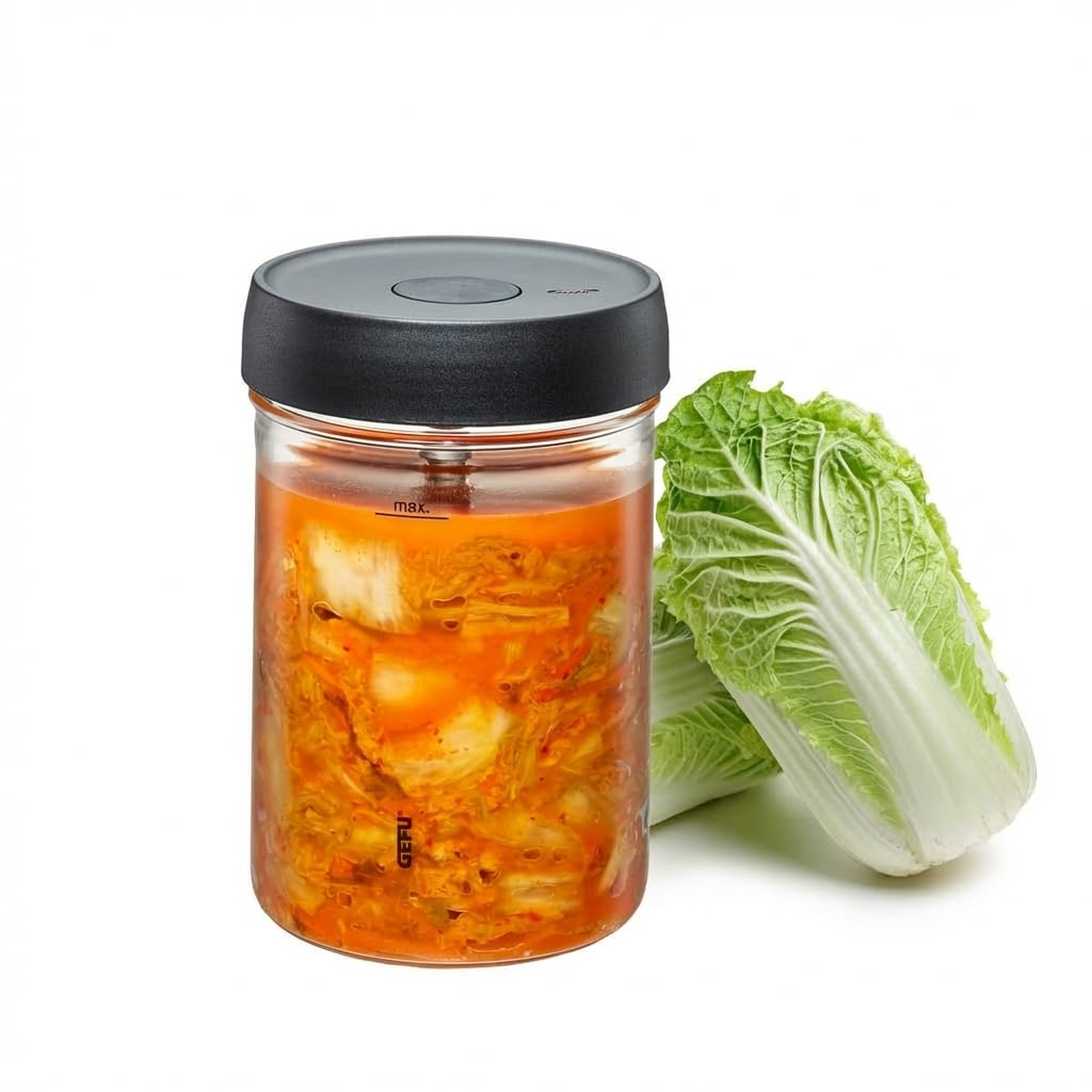 gefu-nativo-bocal-fermenter-1-l-en-verre-avec-vanne-ferment-vent-2-en-1-et-poids image 2
