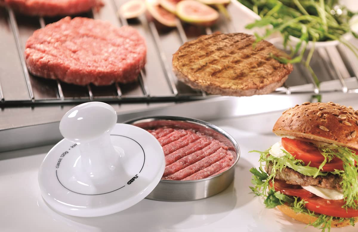 gefu-spark-ge15410-presse-burger-en-acier-inoxydable-13-4-x-13-4-x-8-cm-poussoir image 3