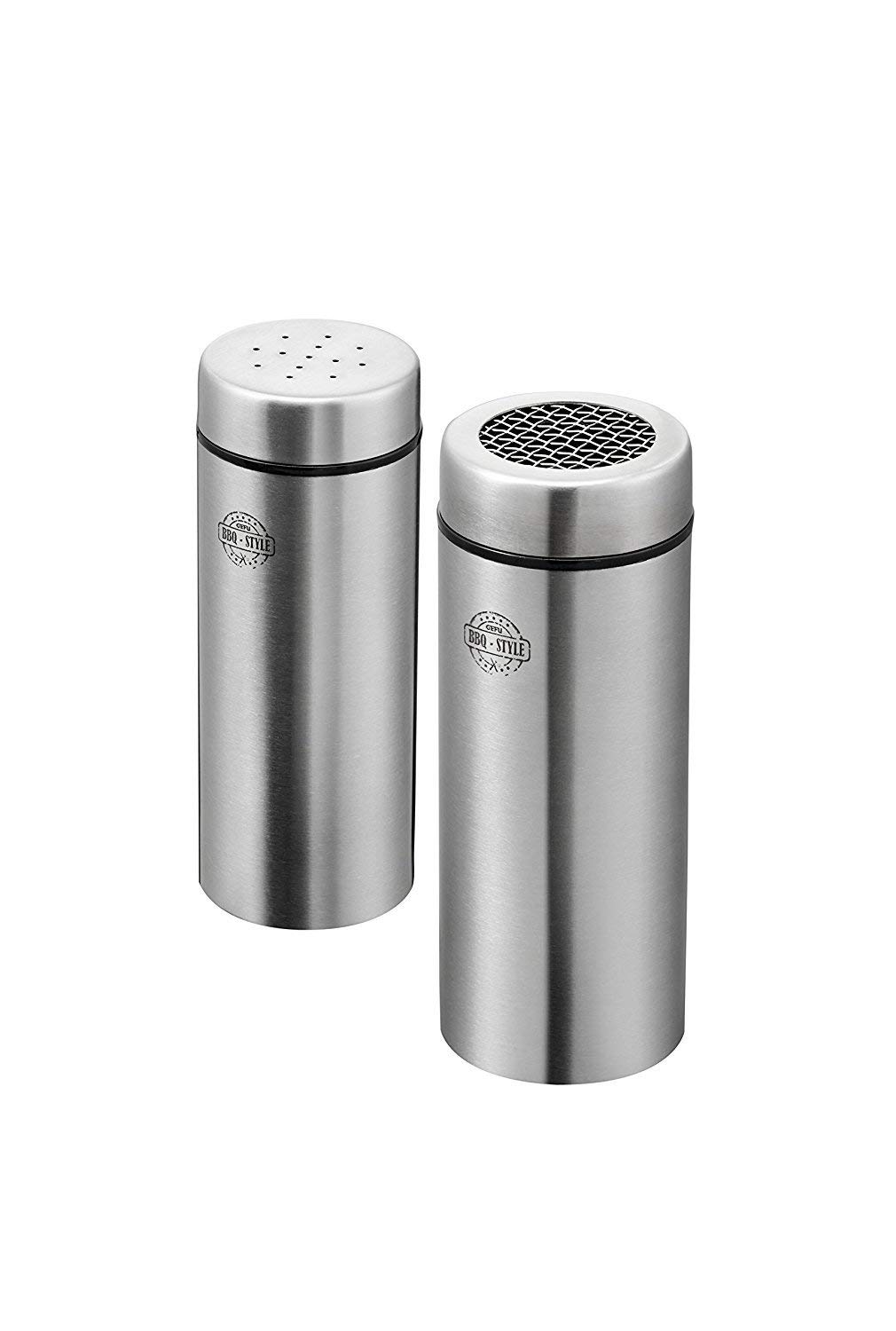 gefu-89252-dispersor-de-condiments-bbq-set-2-pi-ces-moulin-sel-et-poivre-en-acie image 1