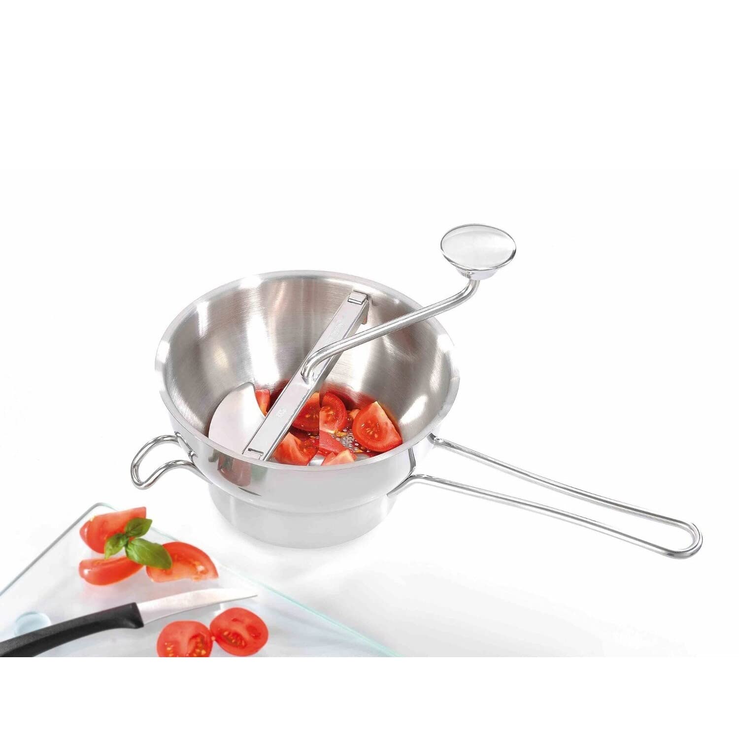 gefu-24200-passe-l-gumes-en-acier-inoxydable-20-cm-avec-disques image 2
