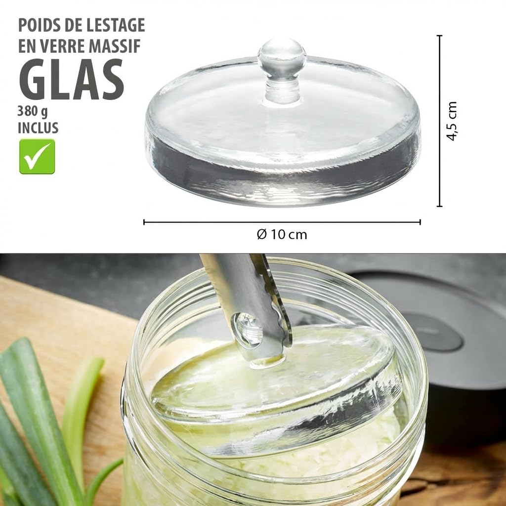 gefu-nativo-bocal-fermenter-1-l-en-verre-avec-vanne-ferment-vent-2-en-1-et-poids image 5