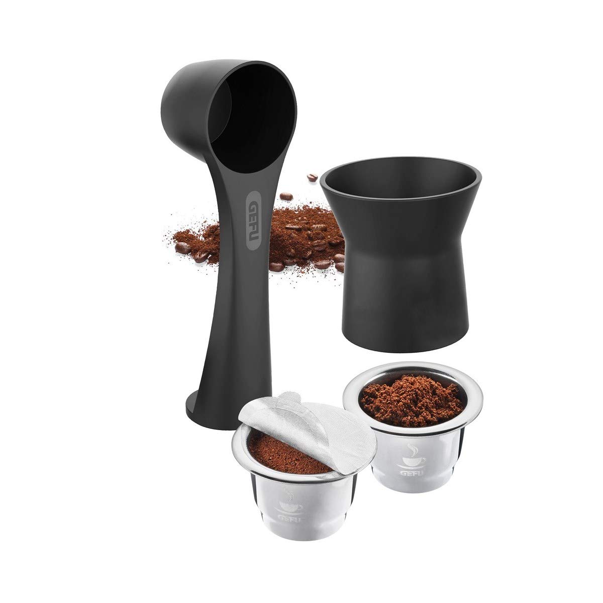 gefu-conscio-set-de-capsules-caf-r-utilisables-capsules-rechargeables-compatible image 1