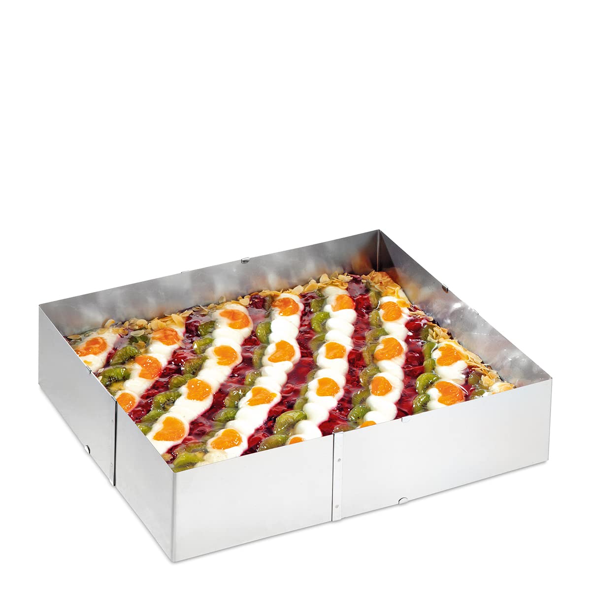 gefu-cadre-g-teau-extensible-uno-acier-inoxydable-20-x-24-cm-38-x-46-cm-hauteur- image 2