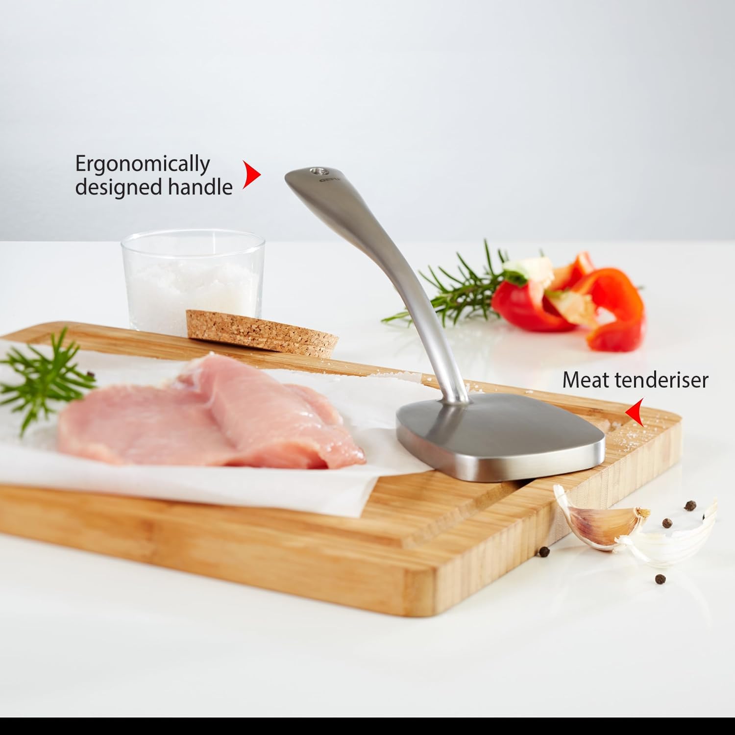 gefu-ge14760-tenera-attendrisseur-viande-extra-lourd-en-inox-satin-poign-e-ergon image 3
