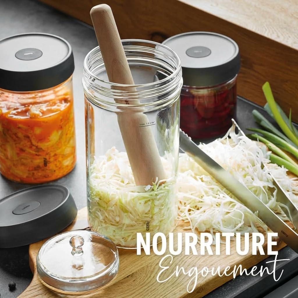 gefu-nativo-bocal-fermenter-1-l-en-verre-avec-vanne-ferment-vent-2-en-1-et-poids image 6