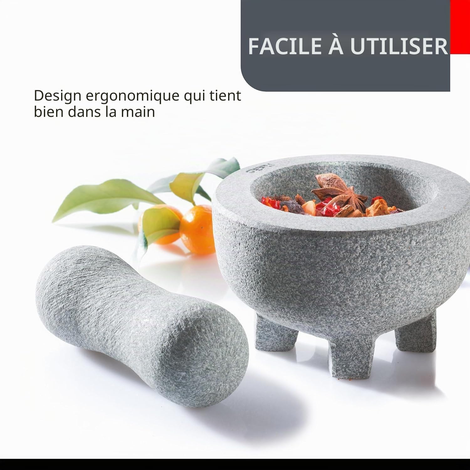gefu-crunchy-ge35310-mortier-avec-pilon-en-granit-massif-fond-arrondi-gris-10-x- image 5