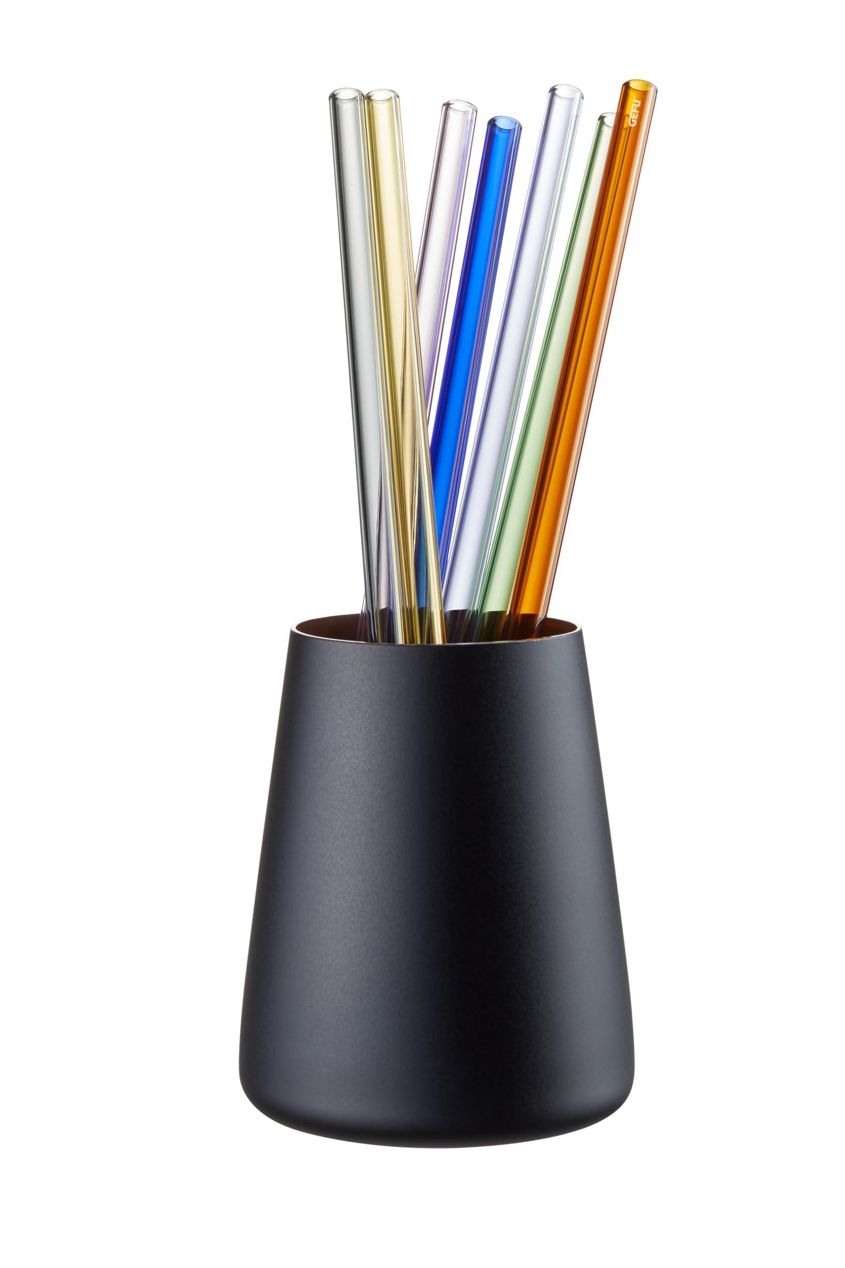 gefu-future-set-de-8-pailles-r-utilisables-en-verre-borosilicat-23-cm-multicolor image 3