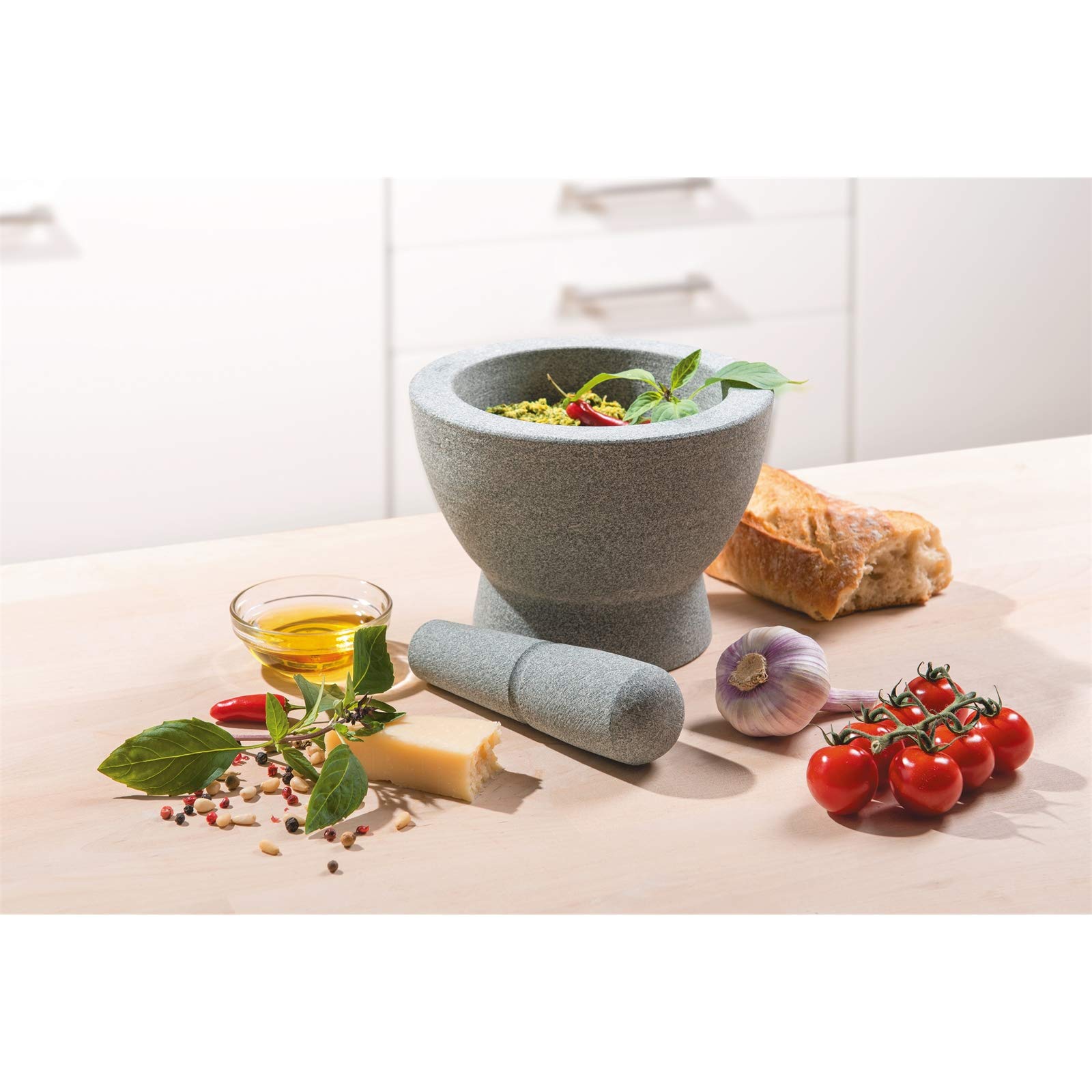 gefu-crunchy-mortier-et-pilon-r-versible-en-granit-17-cm-gris image 4