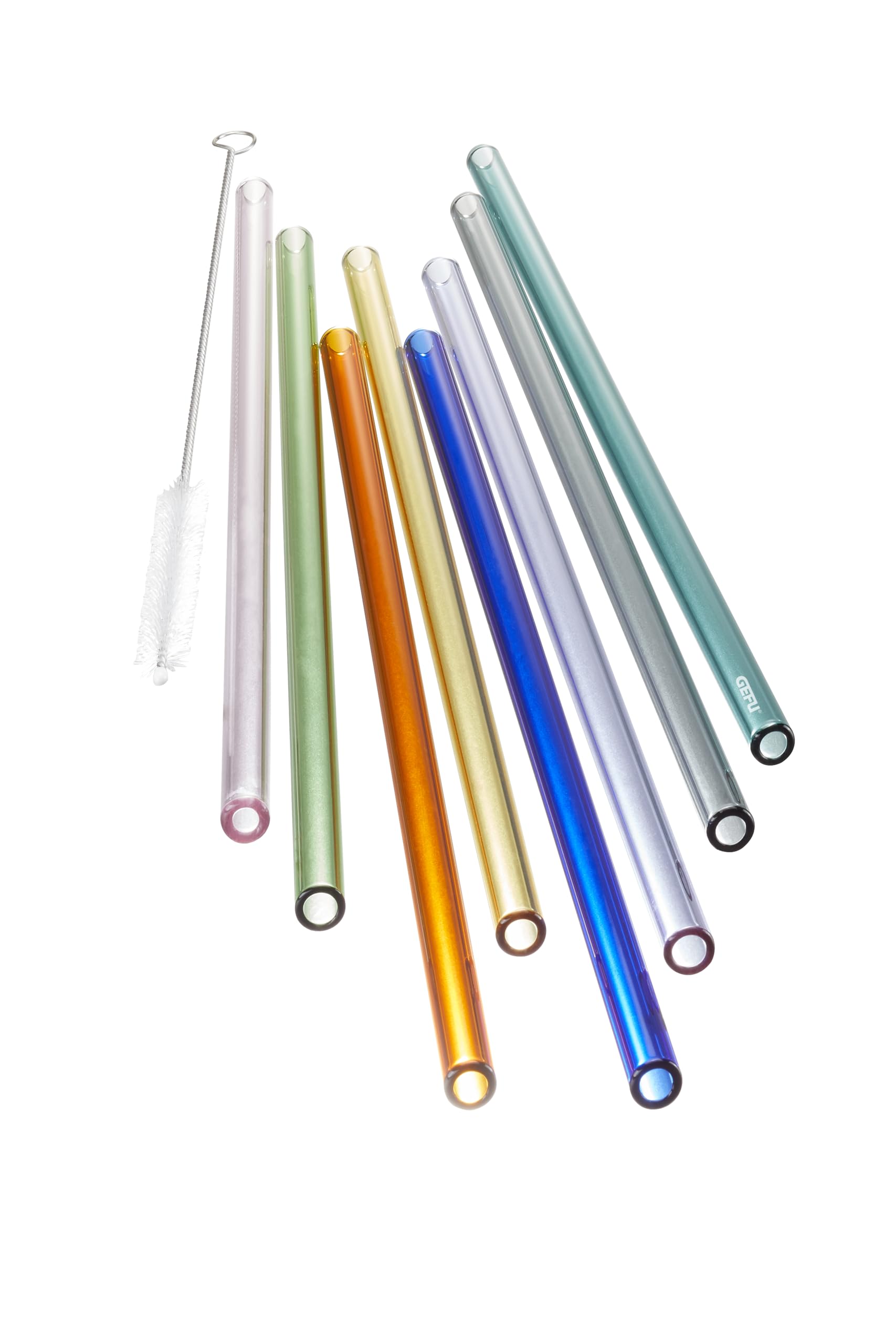 gefu-future-set-de-8-pailles-r-utilisables-en-verre-borosilicat-23-cm-multicolor image 5